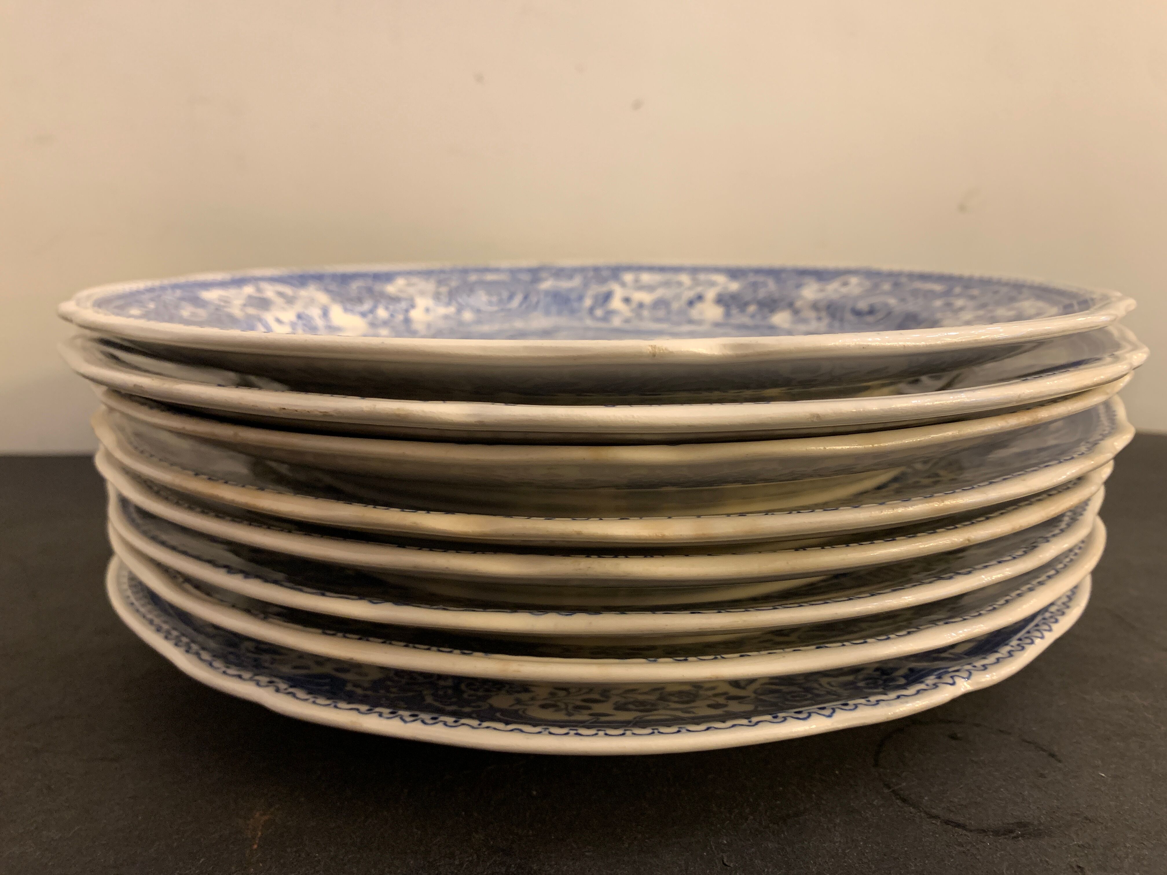 Set of 8 flat plates Villeroy and Boch Burgenland