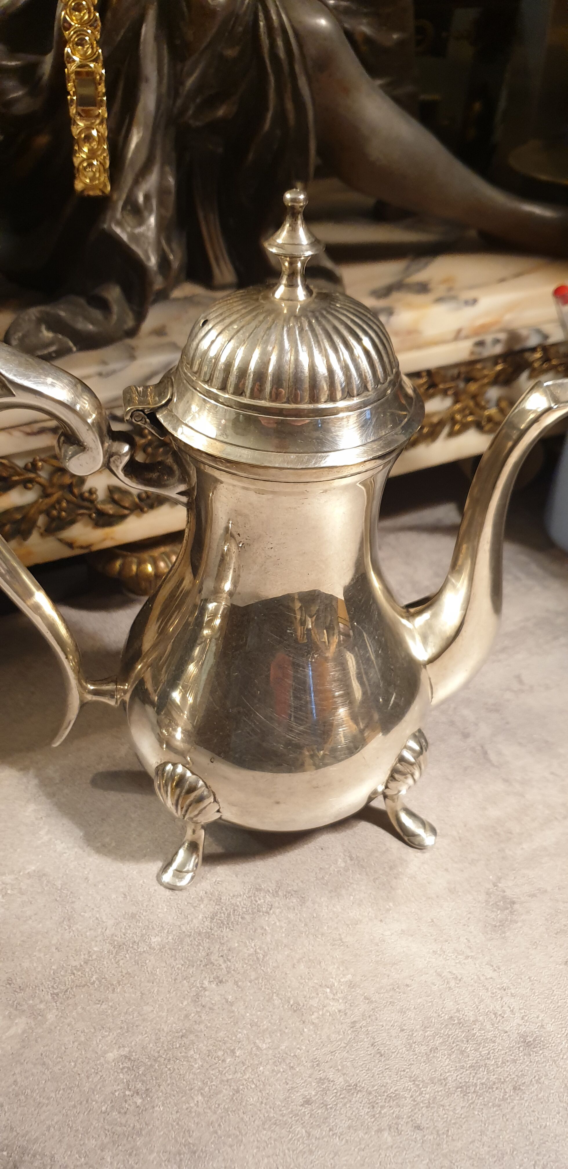 Coffee service in silver metal stamped Frionnet François,