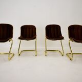 Midcentury set of four dining chairs, italy, 1970s