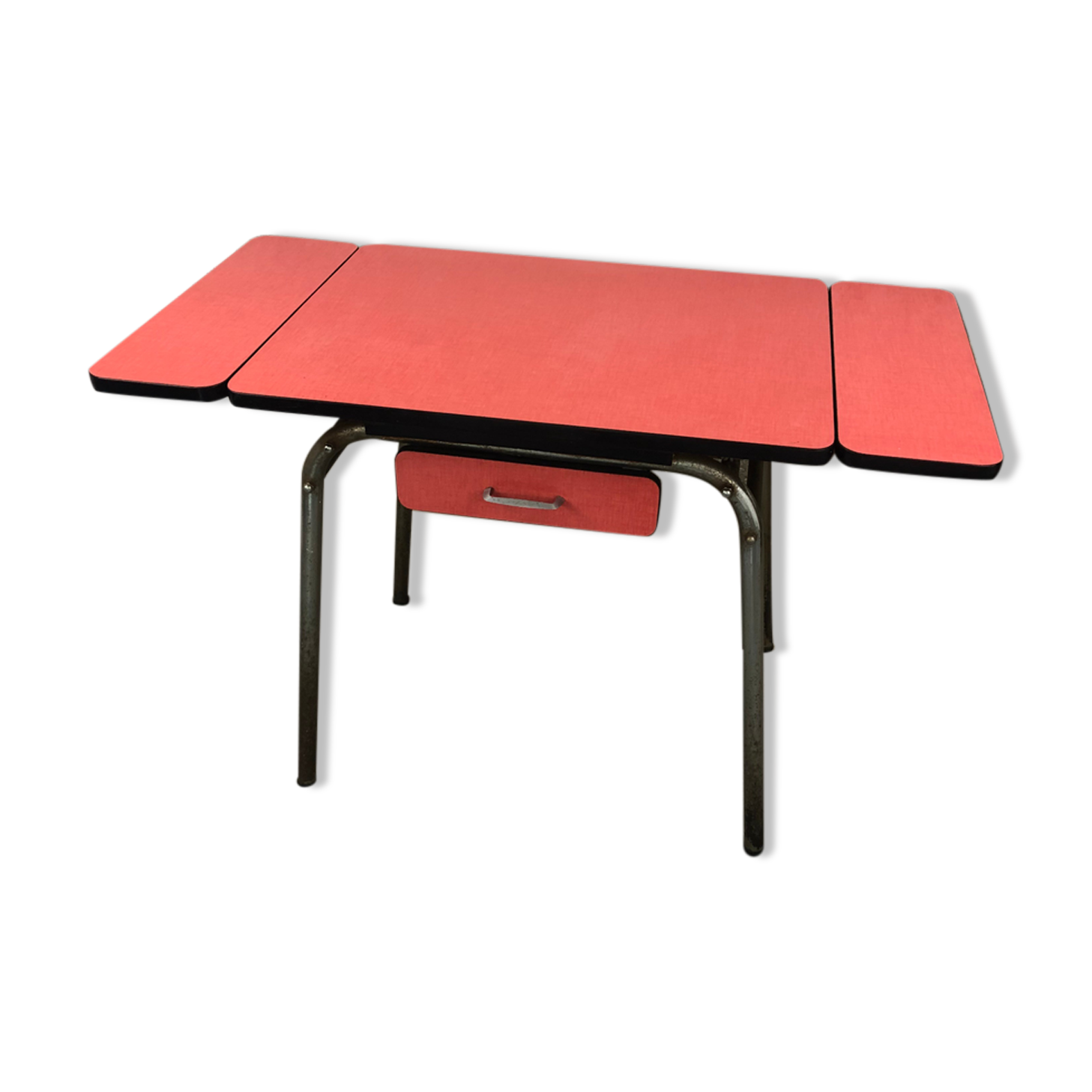 Red formica table