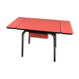 Red formica table