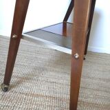 Side table with compass legs
