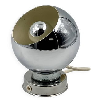 Lampe vintage 'Eyeball' Reggiani en métal chromé, années 60