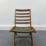 Chaise vintage en cuir, années 1970