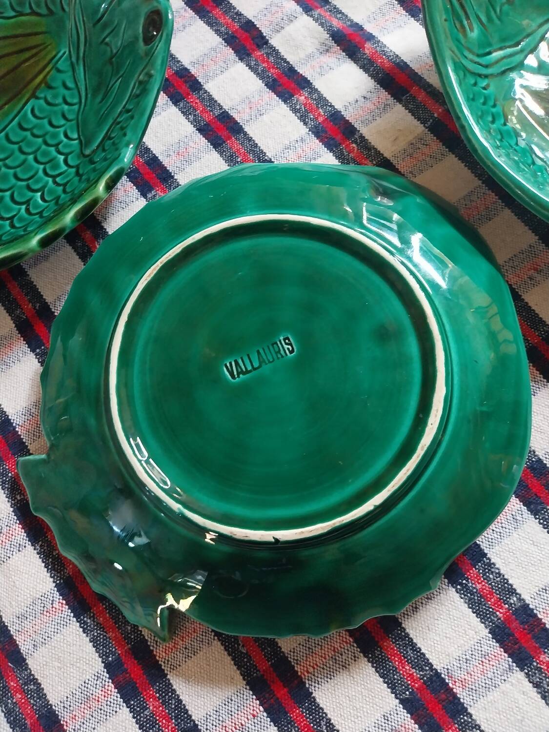 Barbotine Vallauris plate