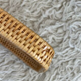 Vintage rattan tray