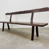 Brutalist elm bench by Aranjou