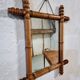 Antique French wall mirror in faux bamboo style – early 20th century