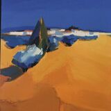 Huile sur Toile (1997) le vieux cyprès, Pascal Etchenic