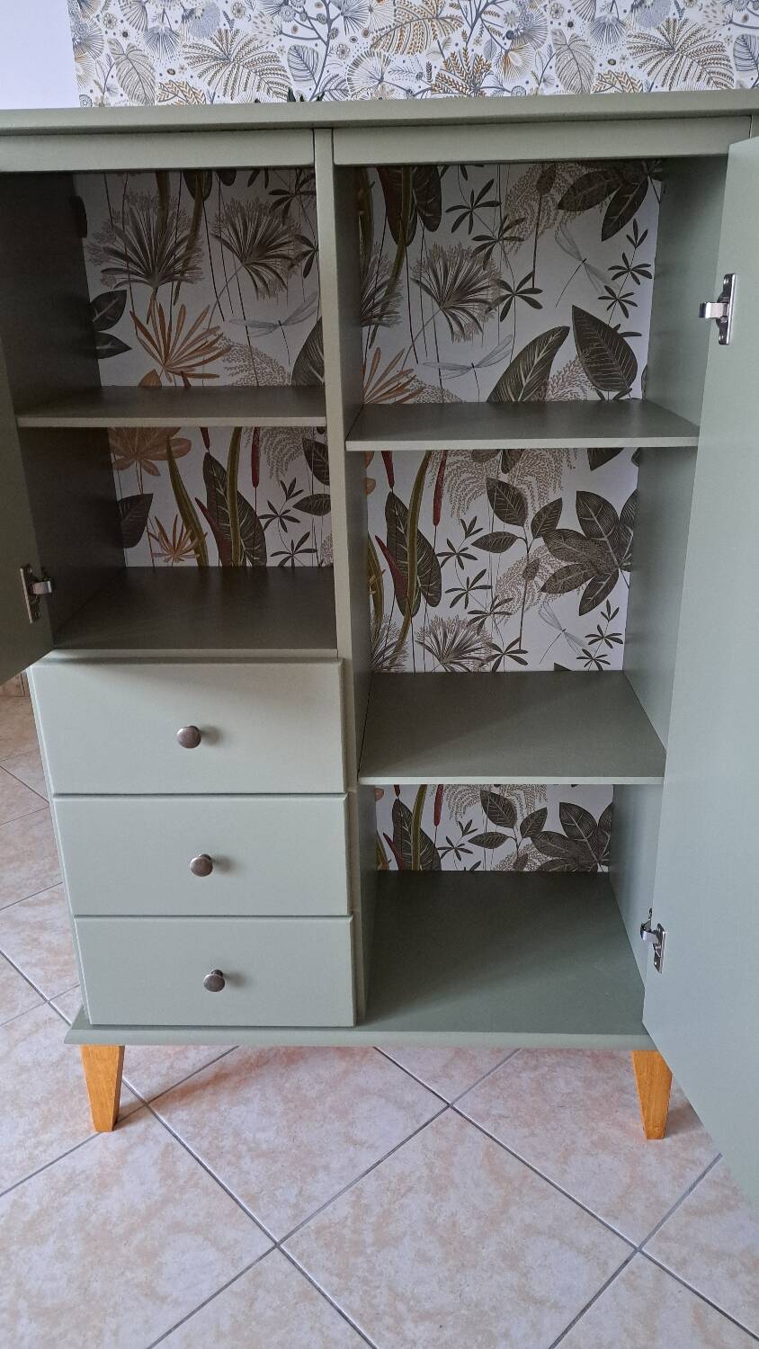 Rød Sødgren chest of drawers green Thisted
