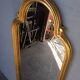 Gilded wood mirror from the 1960s - 100cm