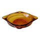 Vintage amber Duralex ashtray from the 1970s.