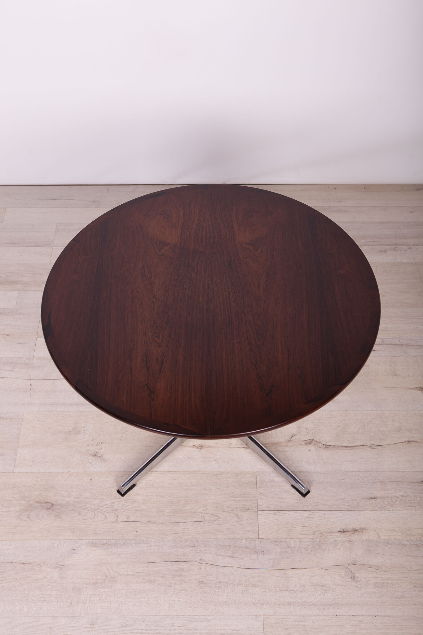 Mid-Century Danish Rosewood & Chrome Coffee Table, 1960s