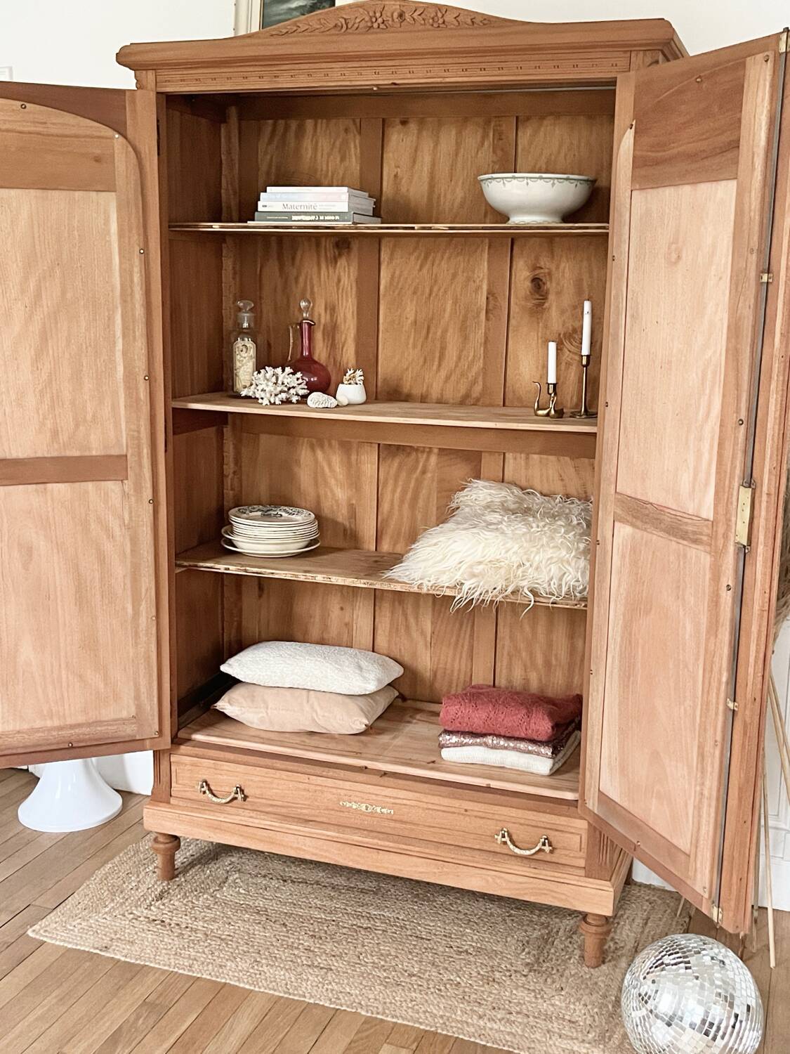Fully restored mahogany wardrobe