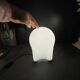 Giotto Stoppino for Tronconi in 1976, Table Lamp "Drop" in Opaline Lined Glass