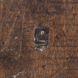 Brutalist solid oak bench / console 1950