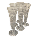 Chiseled glass flutes