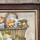 Tableau nature morte encadrée années 80