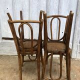 Baumann curved wood bistro chairs