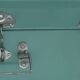 Set of 2 vintage metal trunks