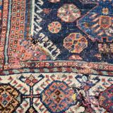 Persian Shiraz Qashqai Rug Ancient Nomadic Tribes: 1.57 X 2.25 Meters