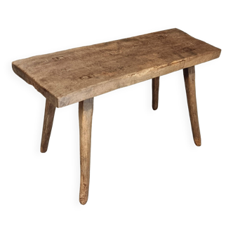 Antique country side table bench oak