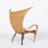 Vintage Architectural Italian design armchair