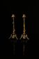 Pair of tripod candlesticks by Paul-Auguste Gagné (19th century)