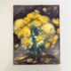 Old painting signed Yellow Ranunculus