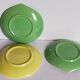 Three ceramic leaf cups 50s