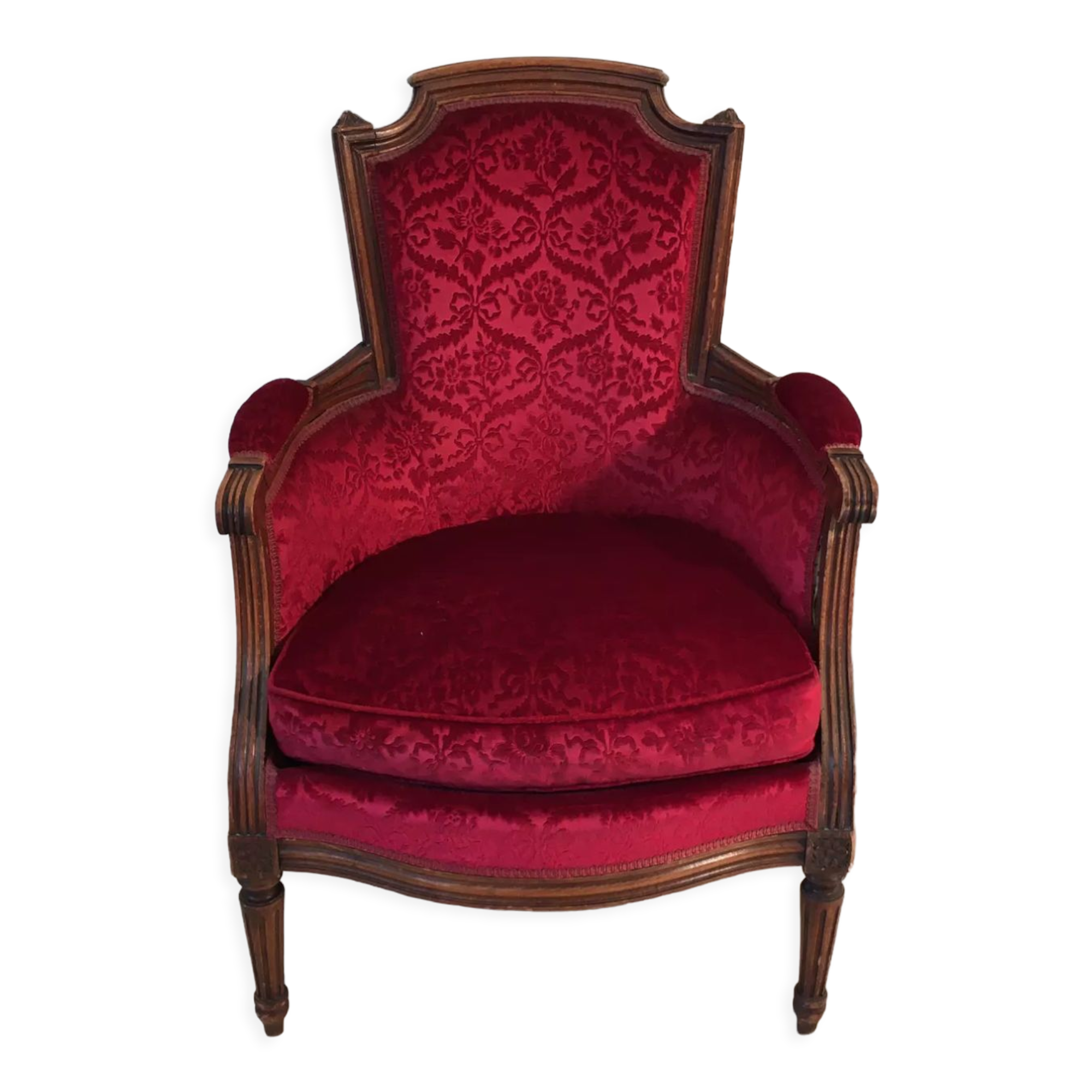 Fauteuil bergère de style Louis XVI