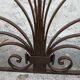 Art Nouveau wrought iron fireplace screen grate