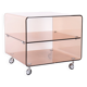 Plexiglas side table or bedside table by Michel Dumas