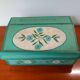 Vintage writing desk / storage (mid 1980) in solid wood, made and painted by hand