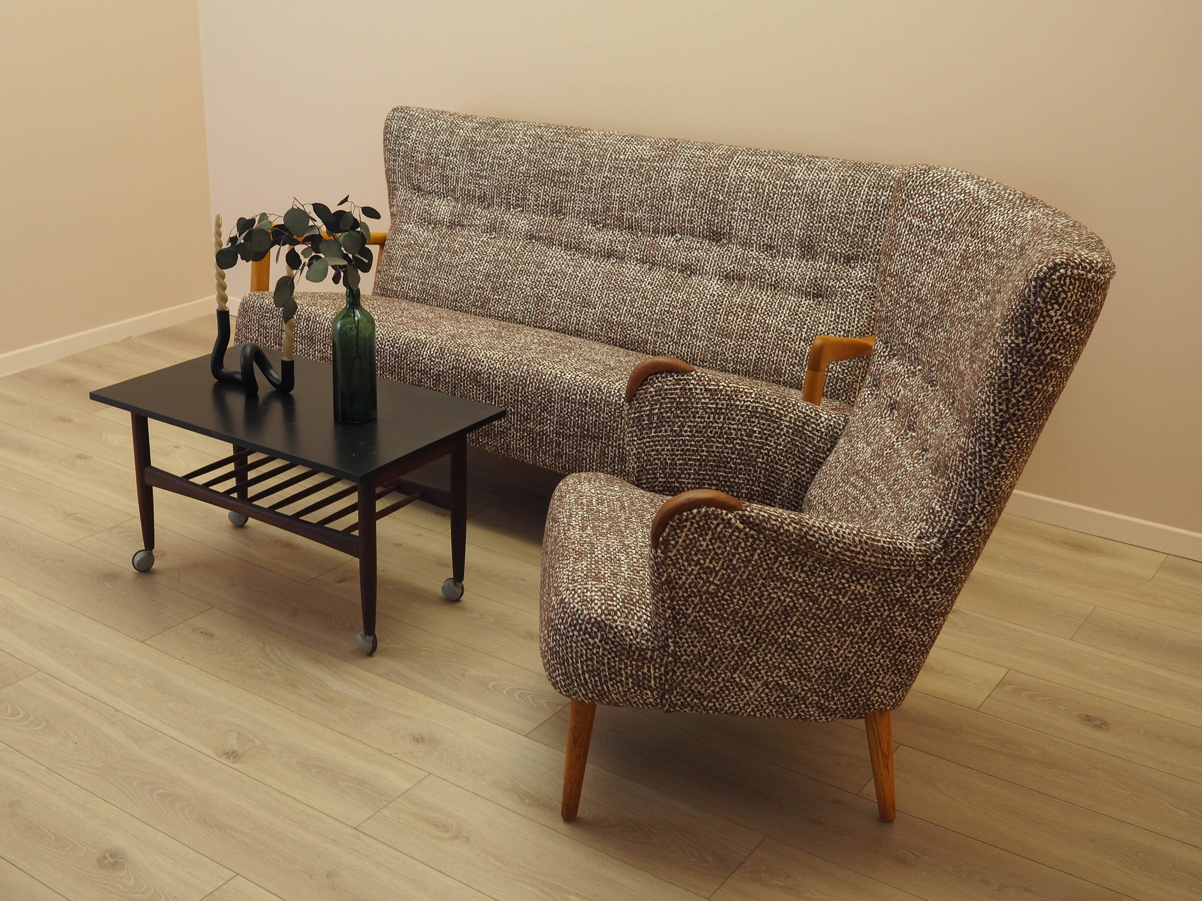 Beech sofa, Danish design, 1960s, manufacturer: Fritz Hansen