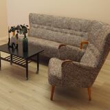 Beech sofa, Danish design, 1960s, manufacturer: Fritz Hansen