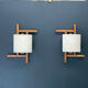 Paire d’appliques scandinaves