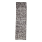 3x11 Rug For Farmhouse Hallway Gray Vintage Runner Rug, 84x291Cm