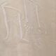 Old linen sheet monogrammed A M