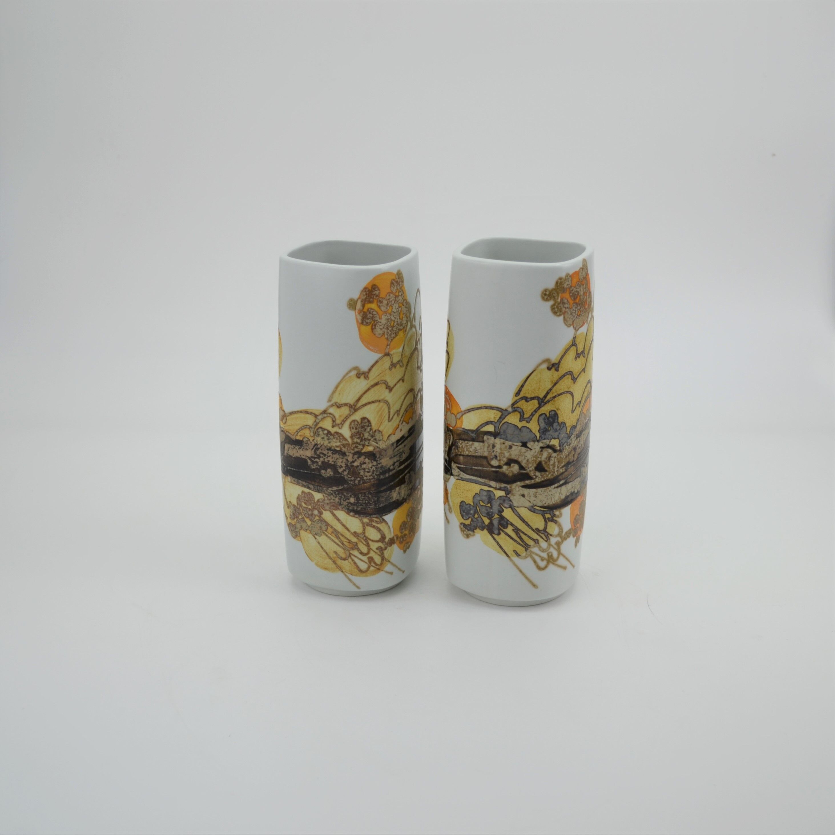 Pair of Earthenware Vases Siena Series by Ellen Malmer for Royal Copenhagen