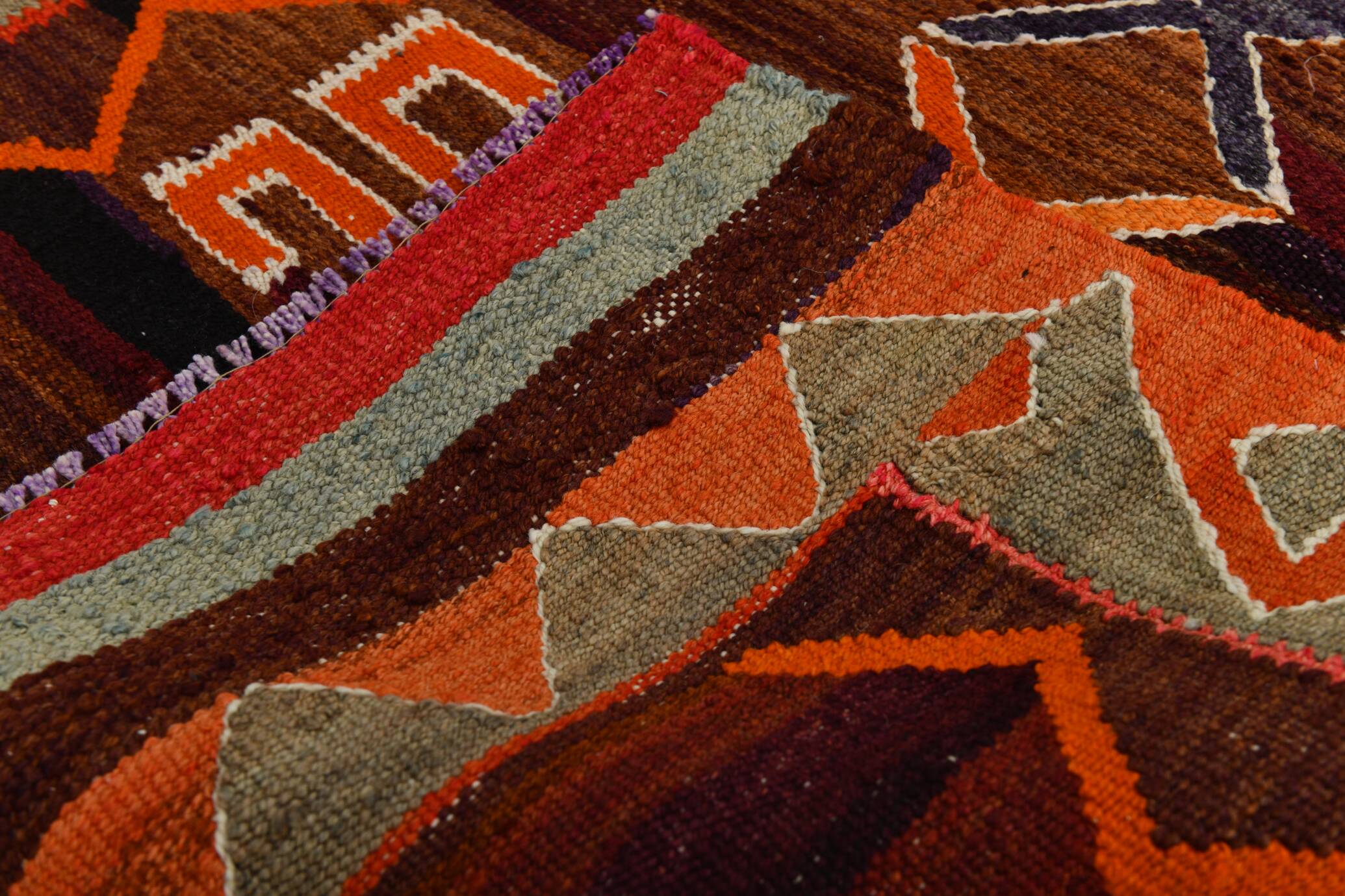 3x11 Anatolian Classic Kilim Runner Rug, 101x340Cm
