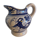 Domingo Punter blue ceramic pitcher, Teruel, 1960