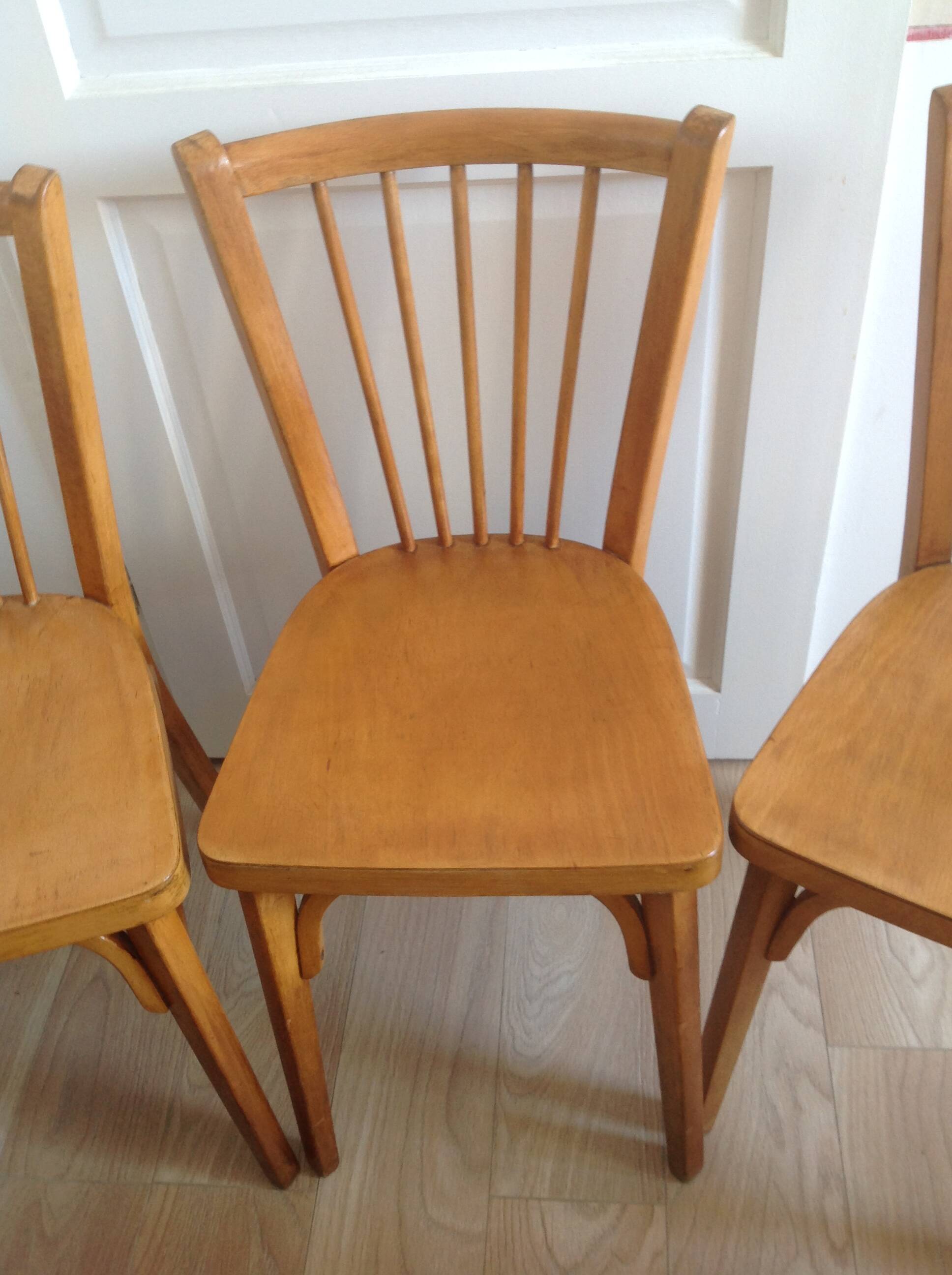 4 vintage Baumann chairs