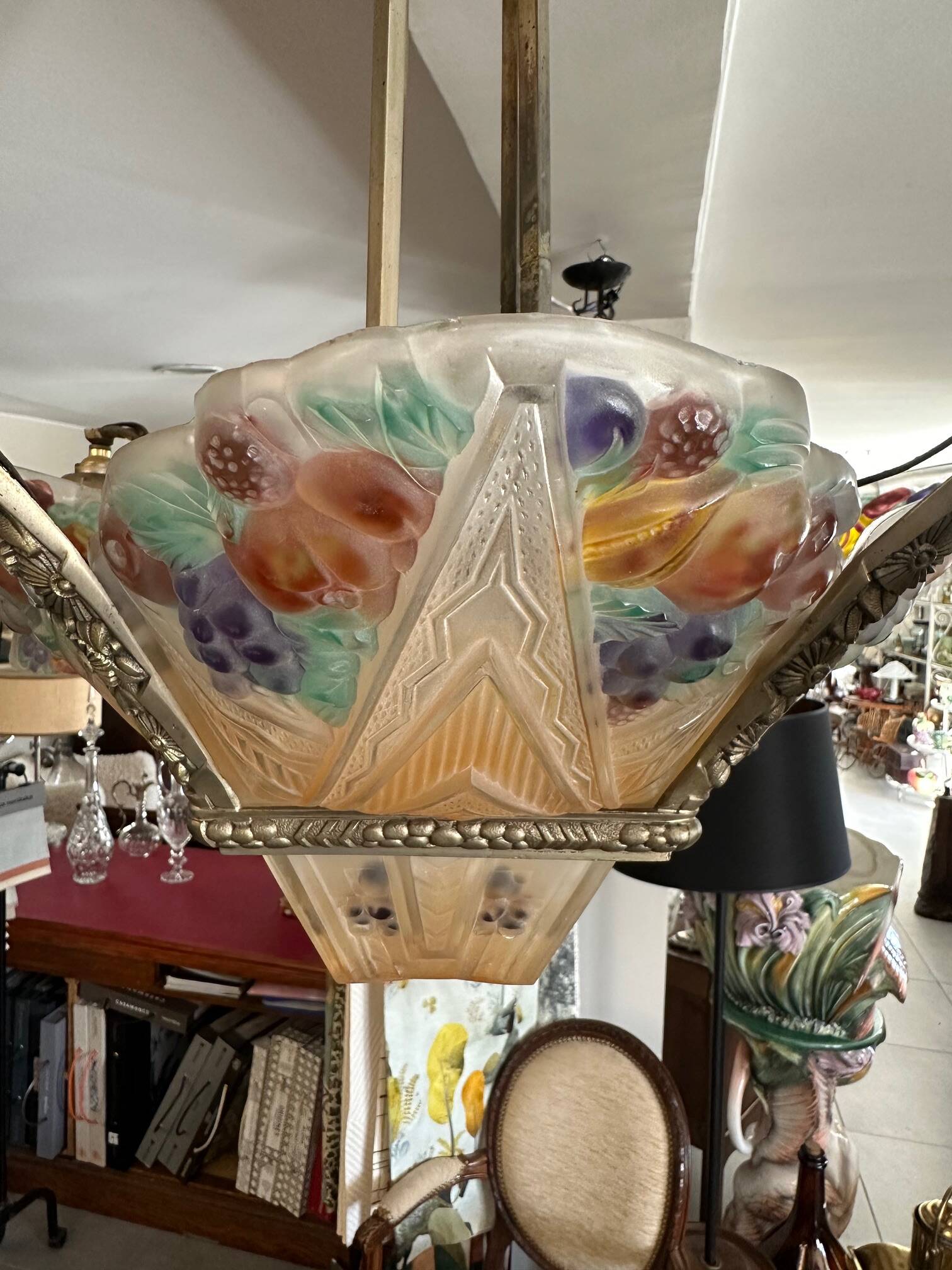 Very beautiful Art Deco chandelier.