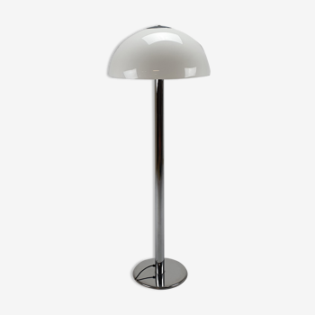 Lampadaire vintage chrome et plastique, années 1970