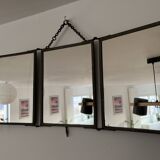 19th century triptych barber mirror