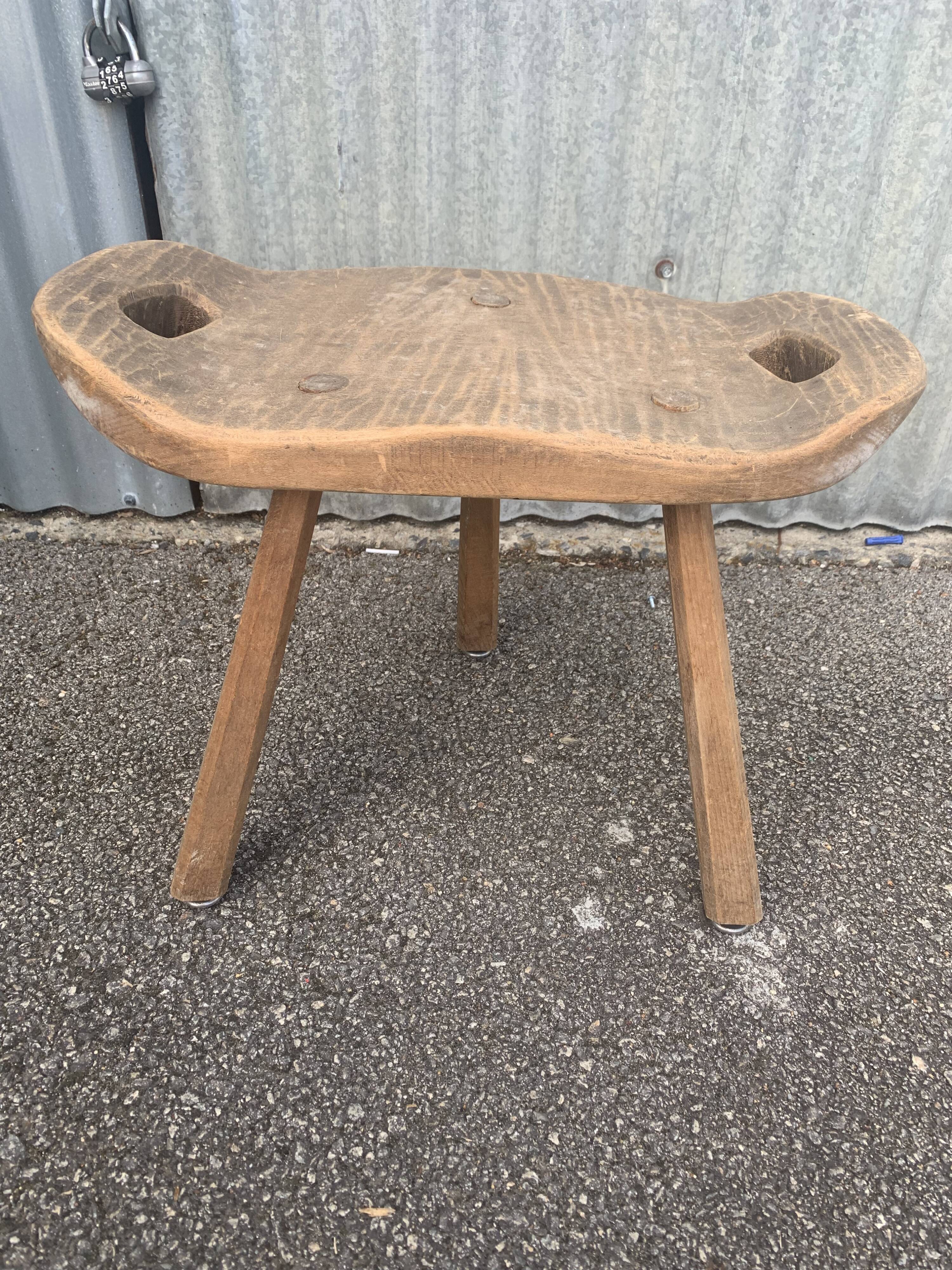 Brutalist tripod stool