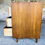 Oak chest of drawers, Scandinavian style, circa 60