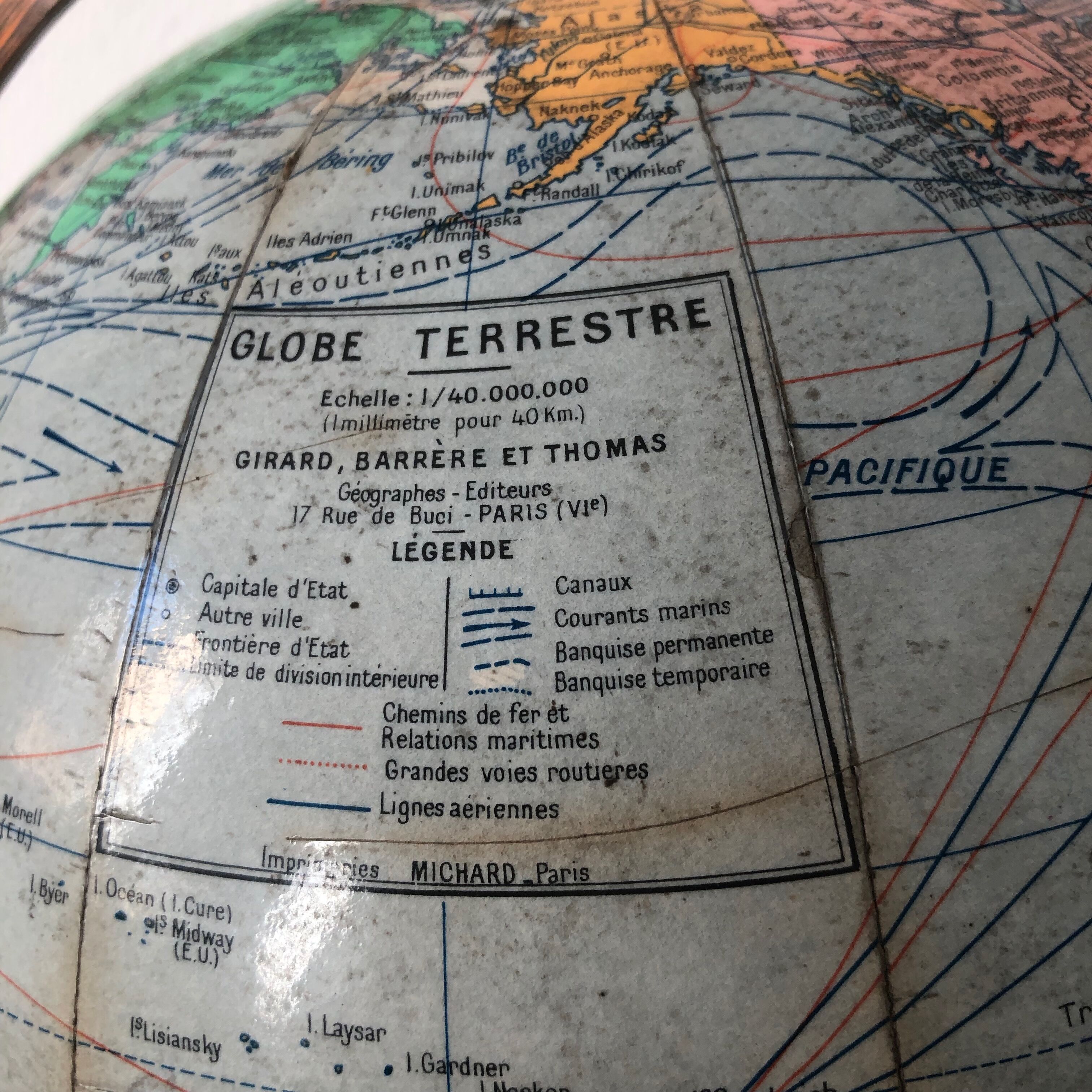 Globe Girard Baker 34 cm vintage 1950