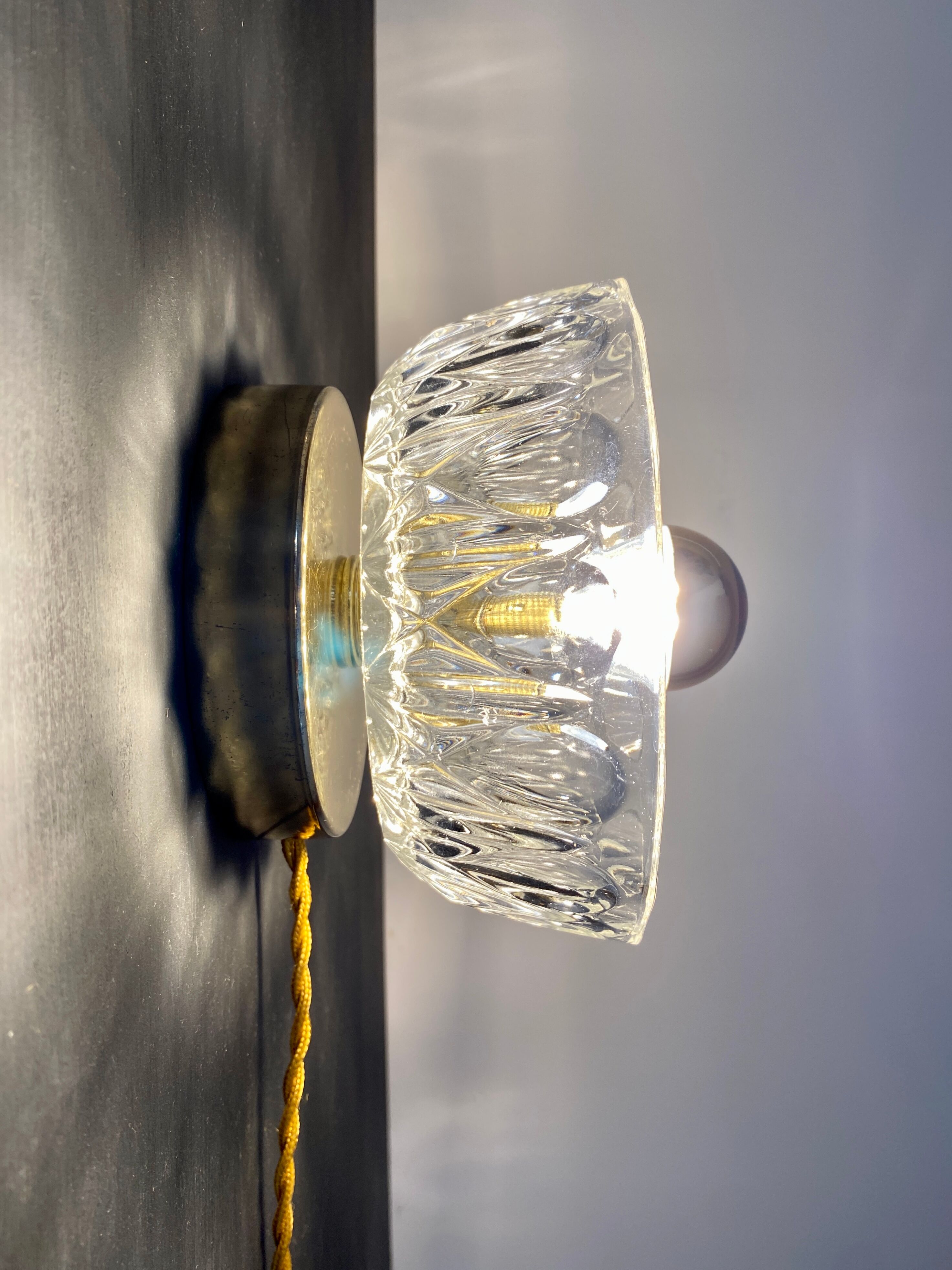 Vintage glass lampshade